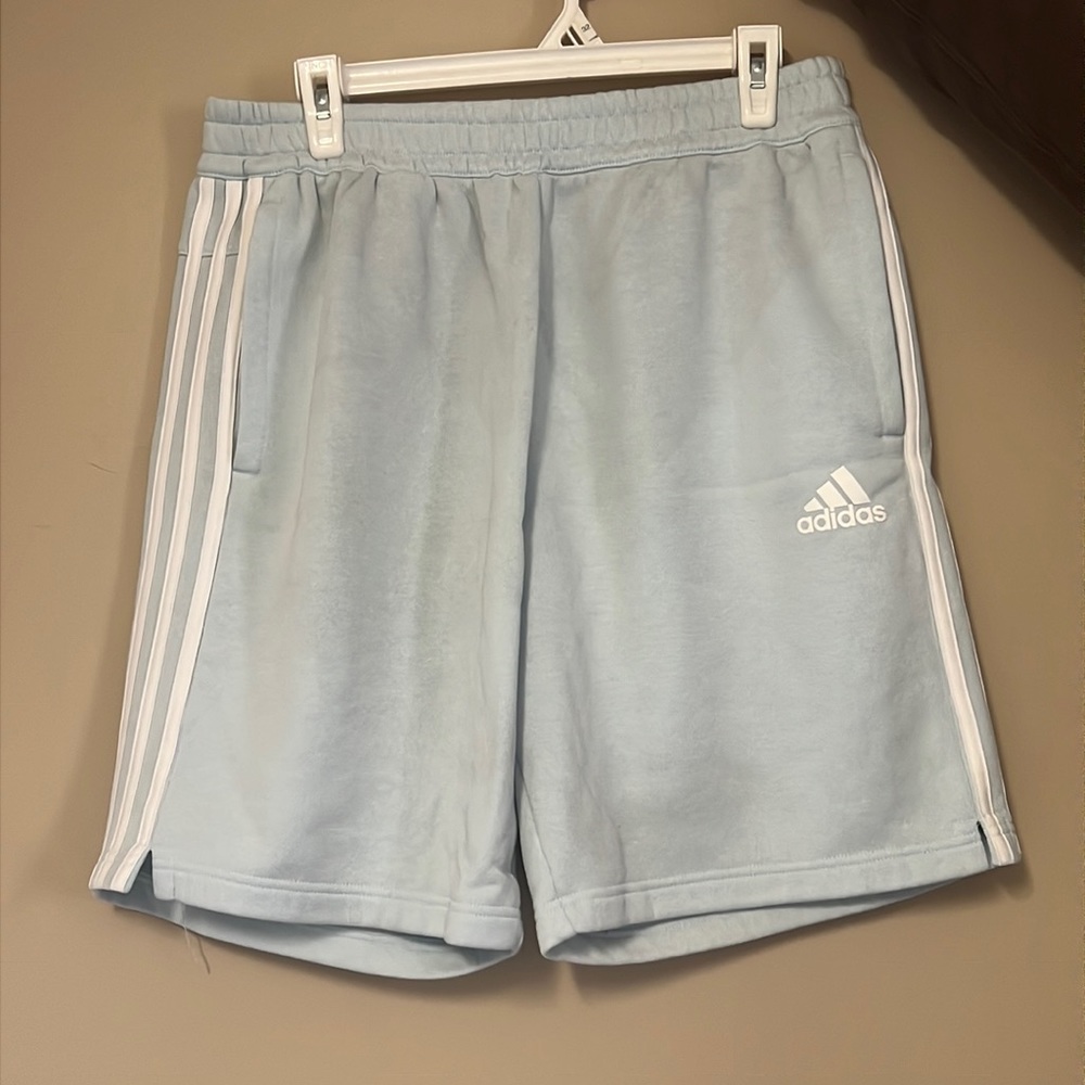 Adidas Blue Sweat Shorts Size Large
